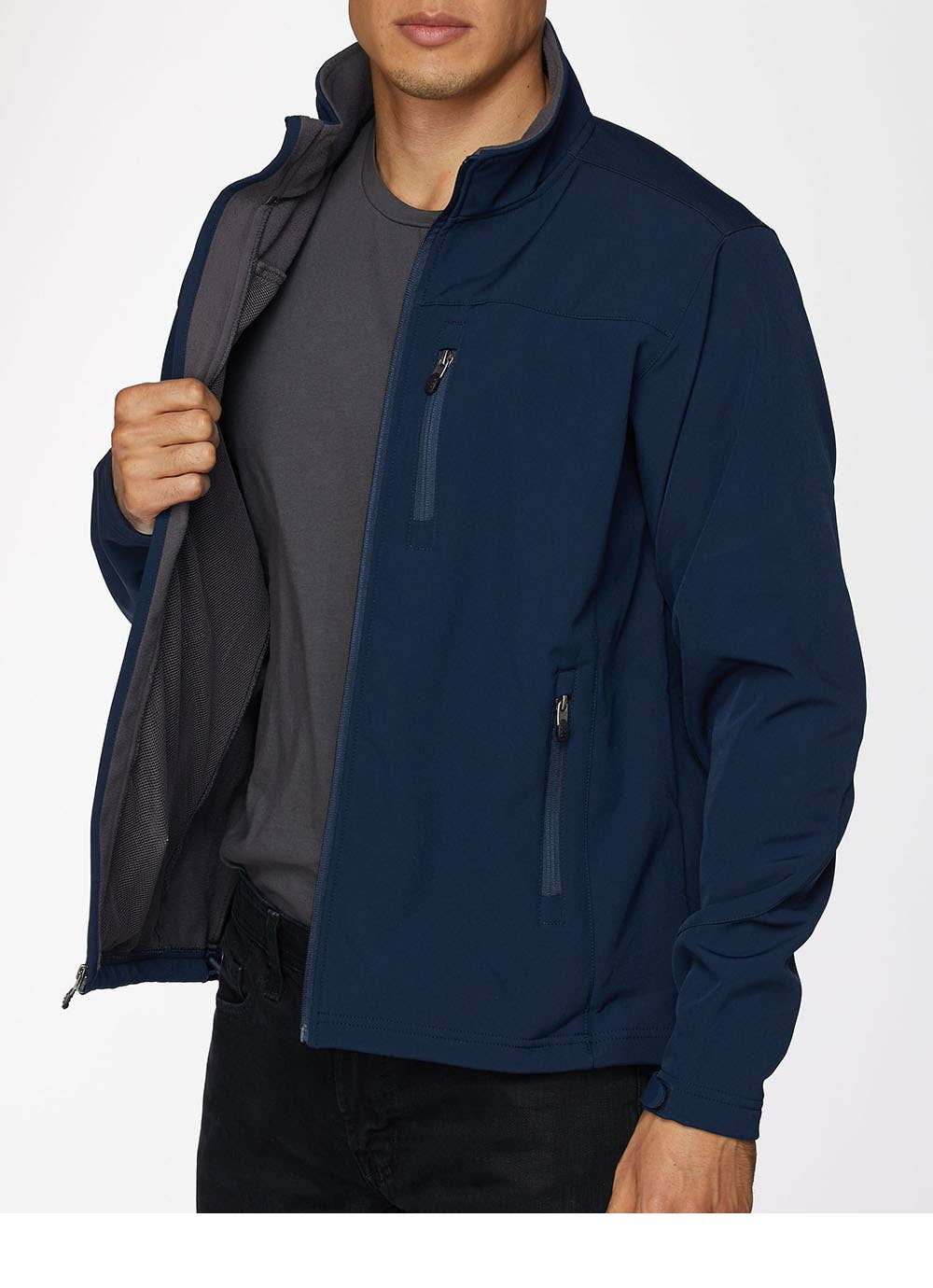 Rodeo Clothing - Wholesale Jacket - Men's - Men's high-quality soft shell bonded jacket with contrast11