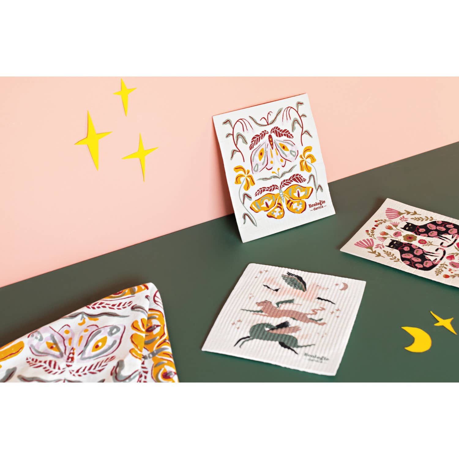 Danica Brands - Wholesale Dishcloth - Catbloom Swedish Dishcloth1