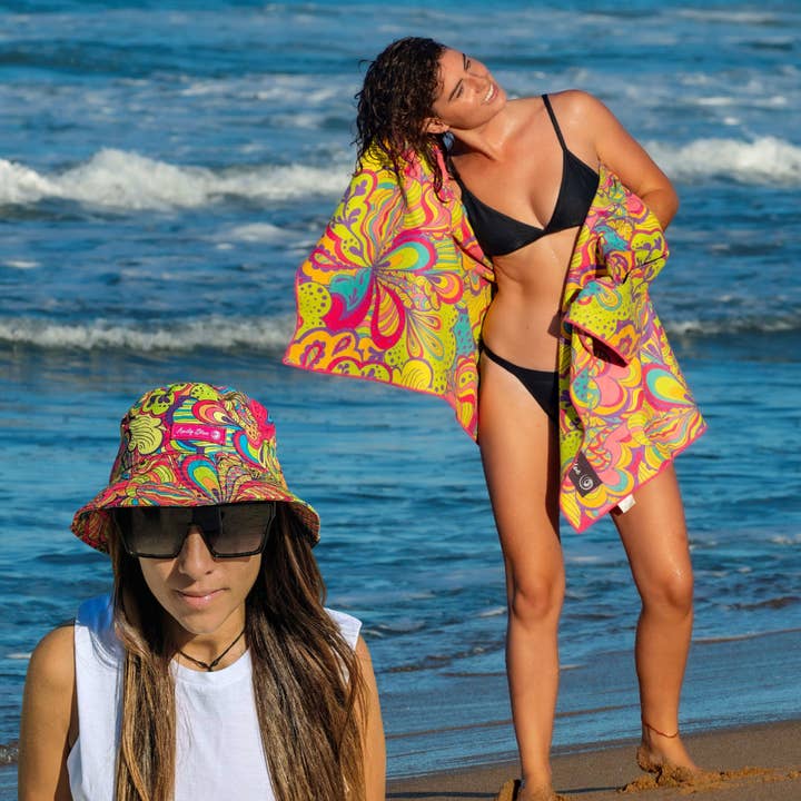 Bucket Hat & Beach Towel Combo for wholesale by Amity Blue