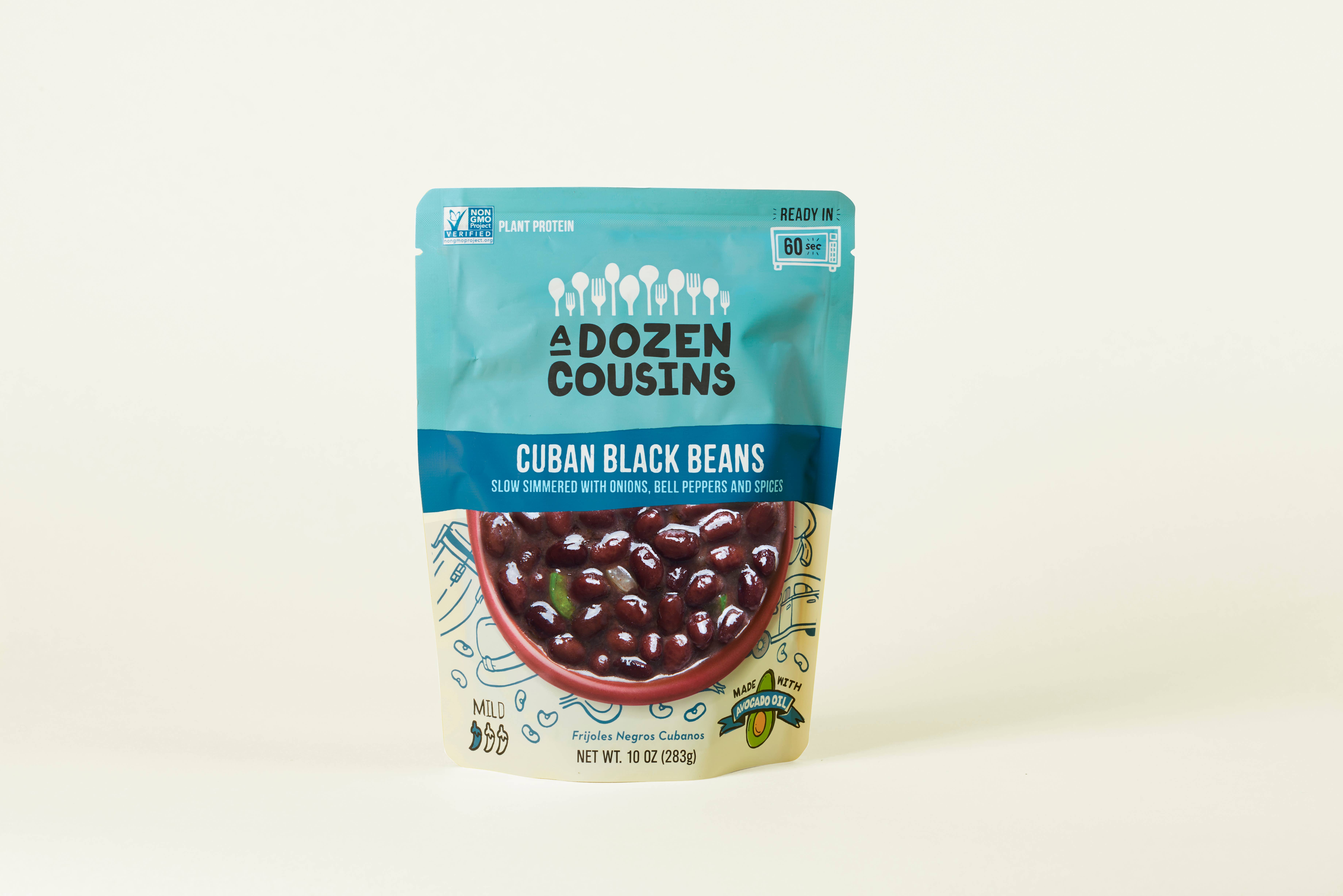 A Dozen Cousins - Wholesale Beans - 10 oz RTE  Cuban Black Beans4