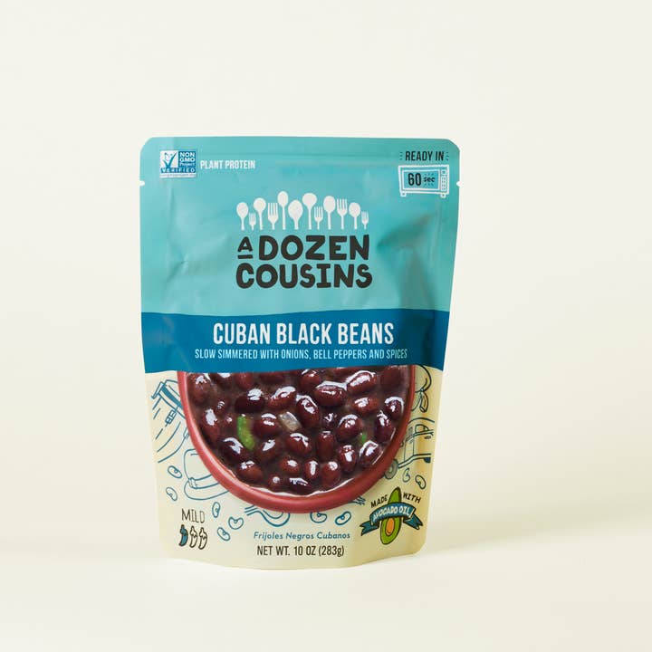 A Dozen Cousins - Wholesale Beans - 10 oz RTE Cuban Black Beans4