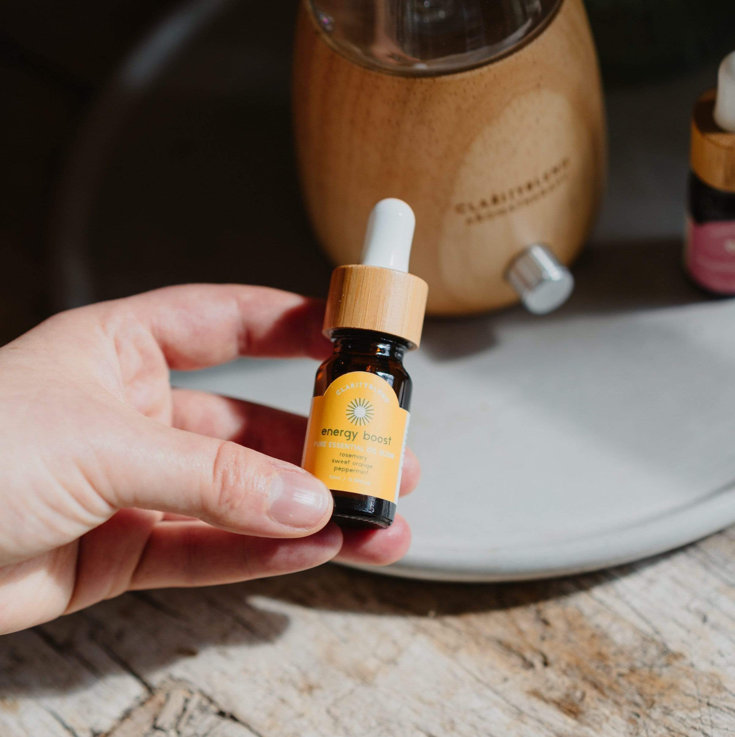 Clarity Blend Aromatherapy - Venta al por mayor Aceite esencial - Mezcla de aceites esenciales Energy Boost para difusor1