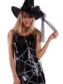 KBW Global Corp. - Wholesale Dress - Women's - Spiderweb Sequin Witch Dress — Medium0