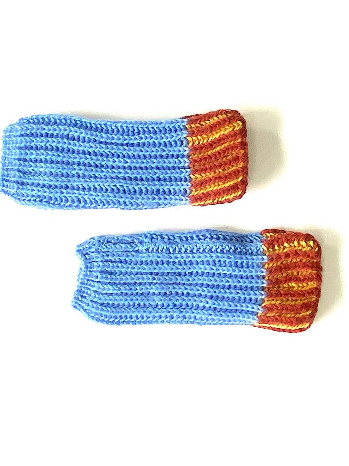 Fingerless Gloves Sky Blue for wholesale by Cabbages & Kings