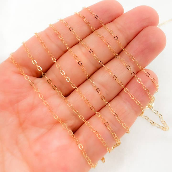 916FGF. 14K Gold Filled Cable Chain for wholesale by Jewels & Chains
