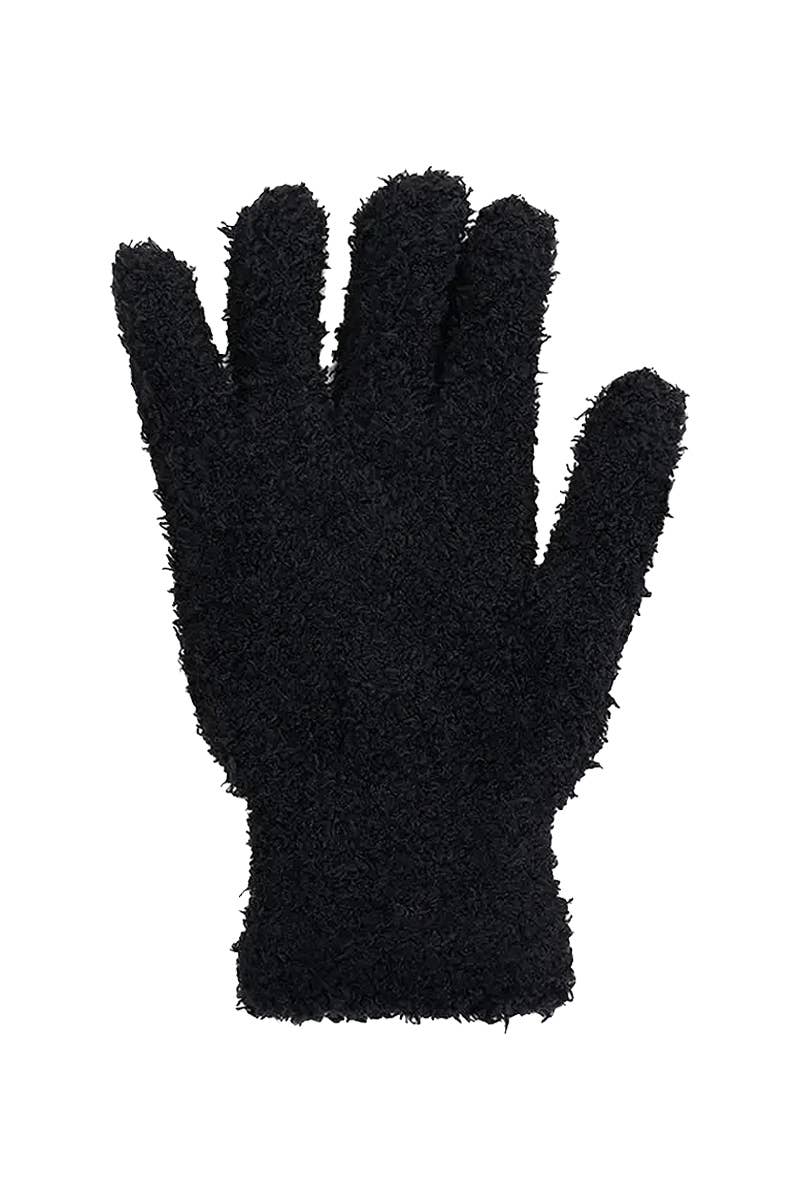 ASSORTED Youths Fuzzy Sherpa Fleece Cozy Gloves for wholesale on Faire4