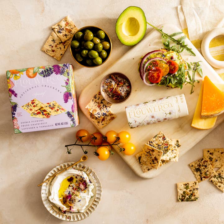 FLOUWER CO. - Wholesale Crackers - NEW Apéritif - Artisanal Crackers, Case of 122