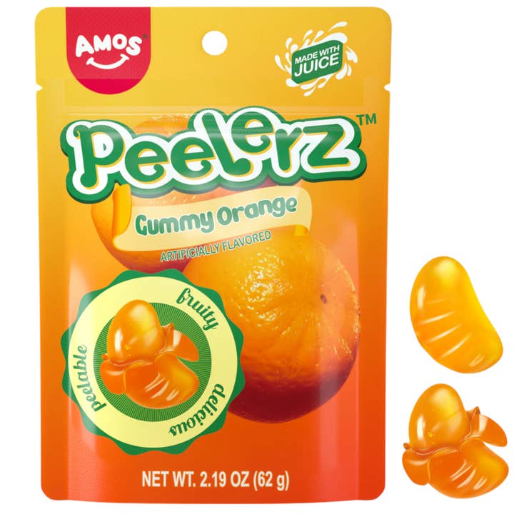 Cow Crack Wholesale - Wholesale Gummy - Amos Peelerz Orange 6 oz