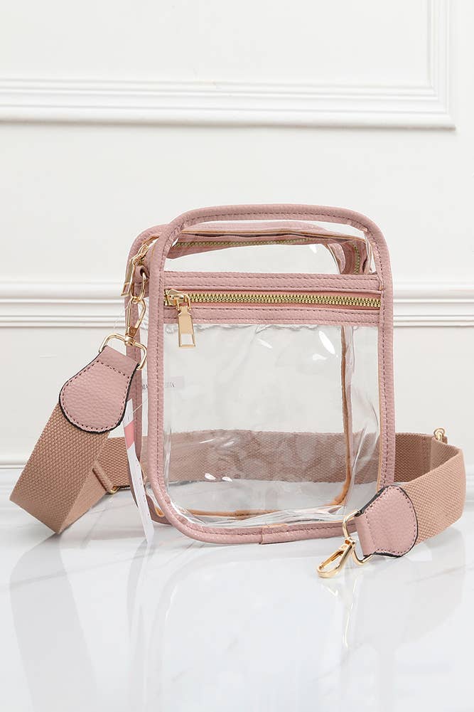 Hana - Wholesale Crossbody Bag - Women's - Clear PU Cross Body Mini Bag9
