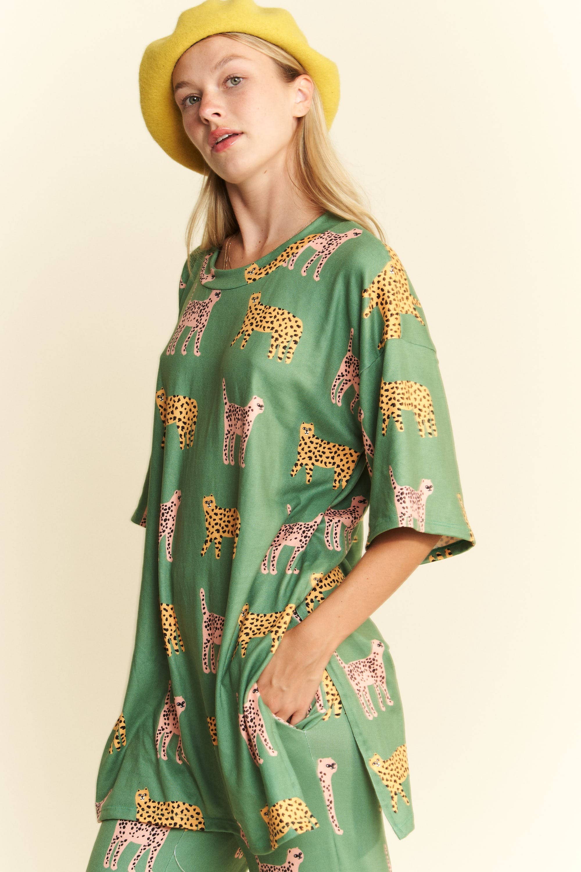 JADE BY JANE - Wholesale Lounge Set - Women's - CHEETAH PRINT TOP-BOTTOM SET14