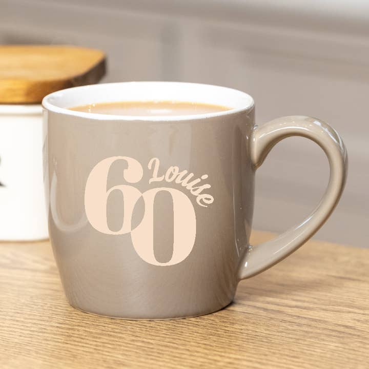 60th Birthday Personalised Mug for wholesale by Becky Broome