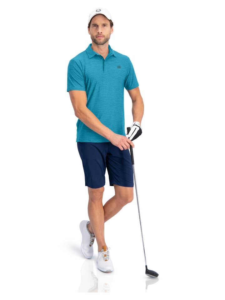 Three Sixty Six - Wholesale Polo - Men's - Men's Quick Dry Golf Shirts - Short Sleeve, Athletic Polo