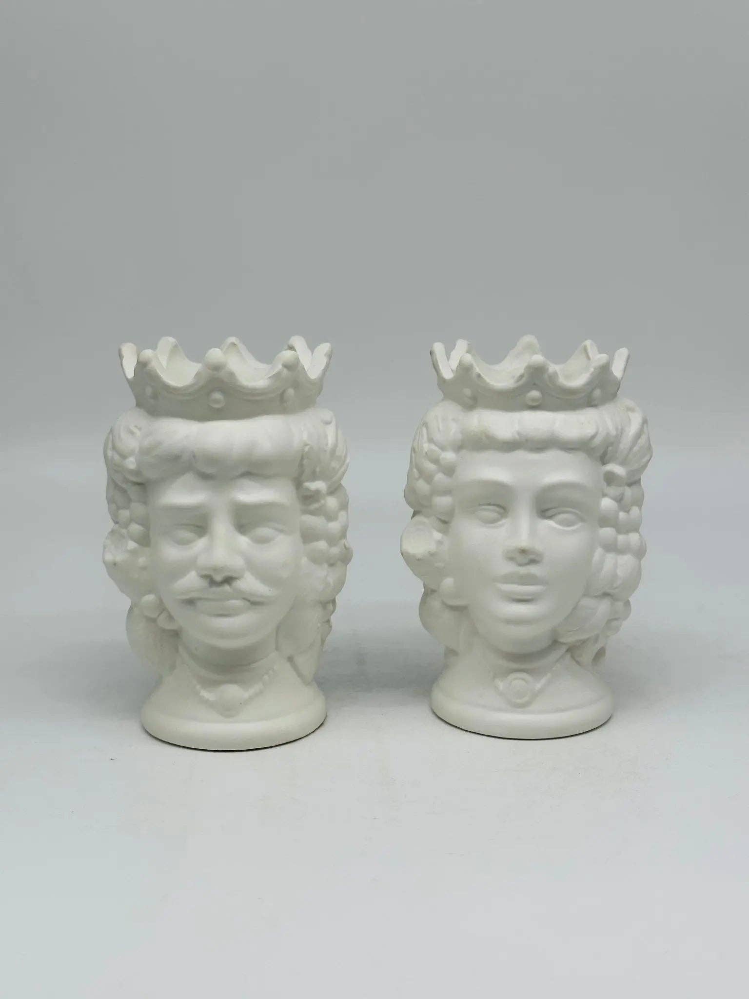 DD Ceramiche Siciliane - Wholesale Decorative Figurine - Pair of Moro Heads Kalat Frutta Ceramica Caltagirone cm H.14 L.9 Handcrafted VARIOUS COLORS3