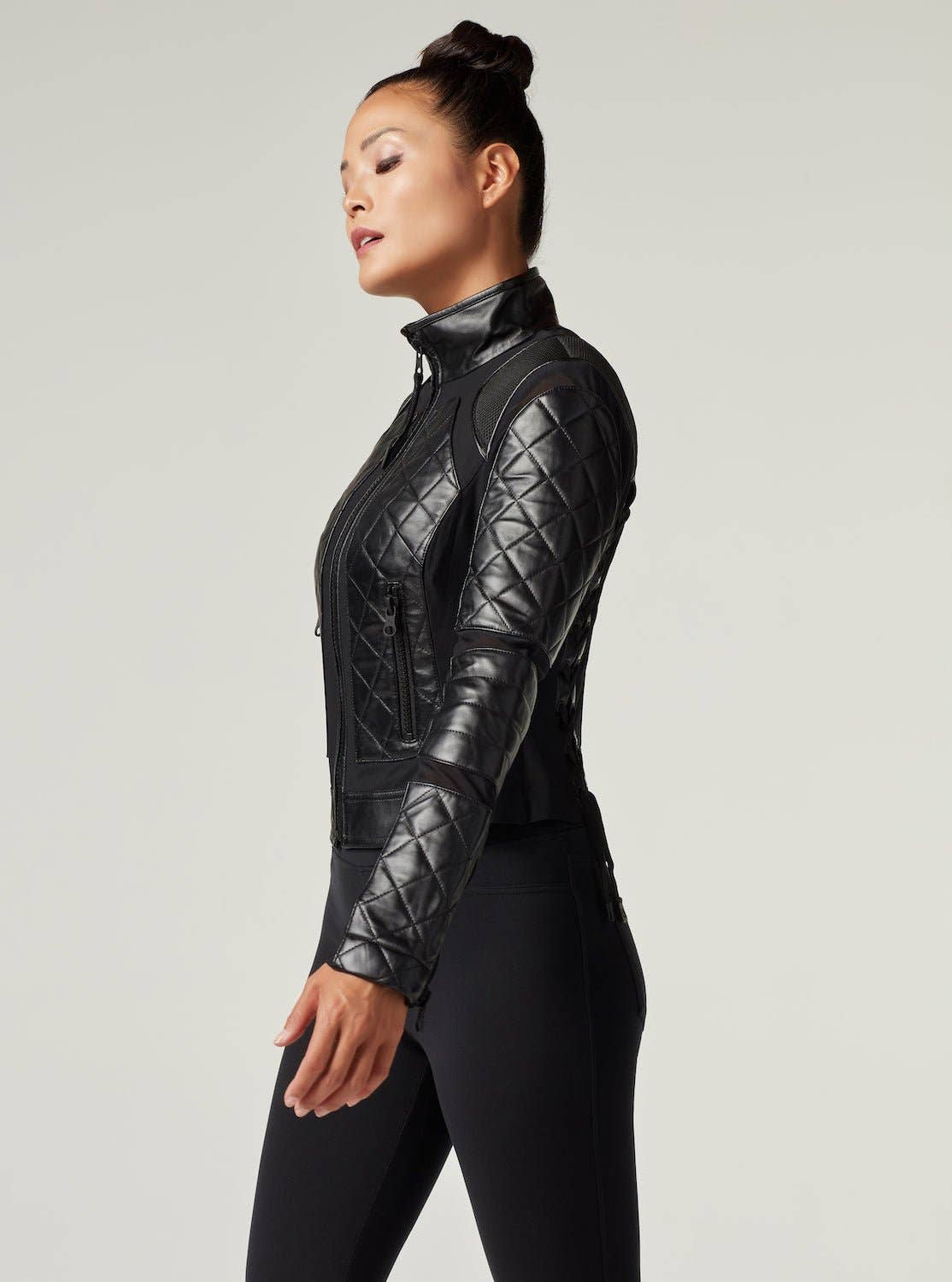BLACK Classic Moto Jacket for wholesale on Faire3