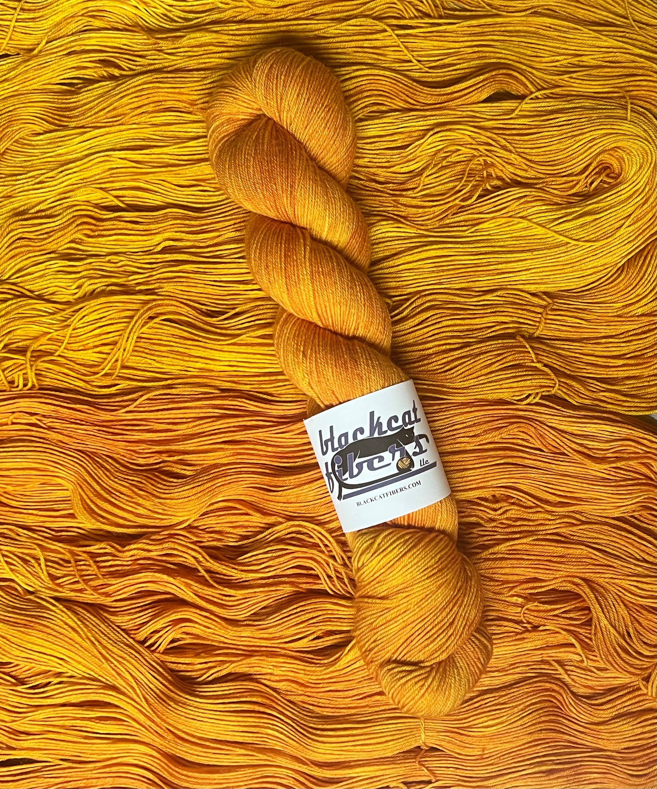 Black Cat Fibers - Wholesale Yarn - Saffron- Nomad Sock0
