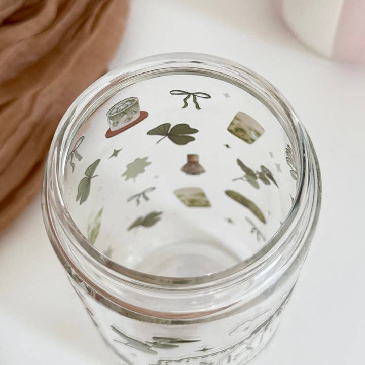 the cute cloud – wholesale Drinking glass/cup – Lux Matcha Babe Glass Tumbler Double Sided & Lid and Straw5