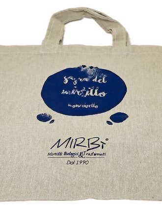 Mirbì® Jute Shopper - Blueberry Festival for wholesale by MIRBÌ dal 1990