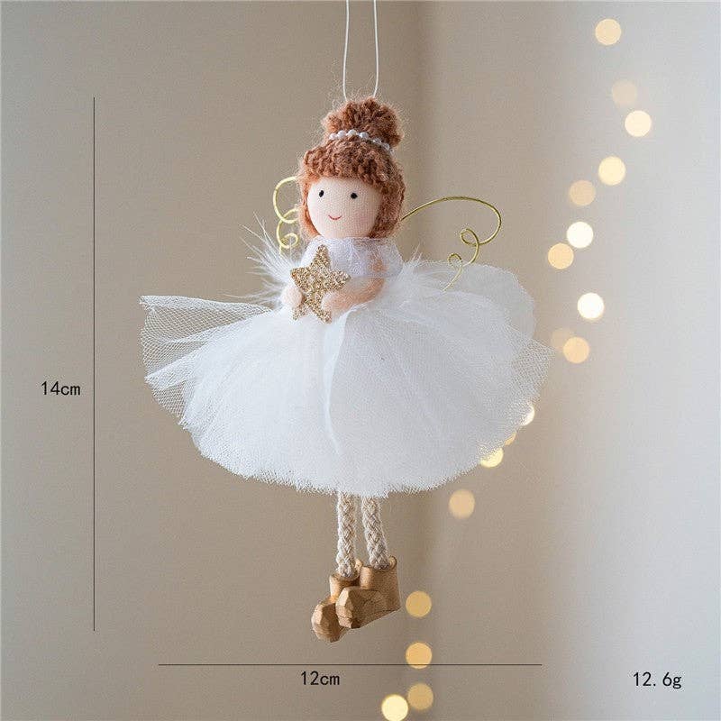 FurDecoration - Vente Objets de décoration - Ornement de Noël Fille Ange avec Ailes0