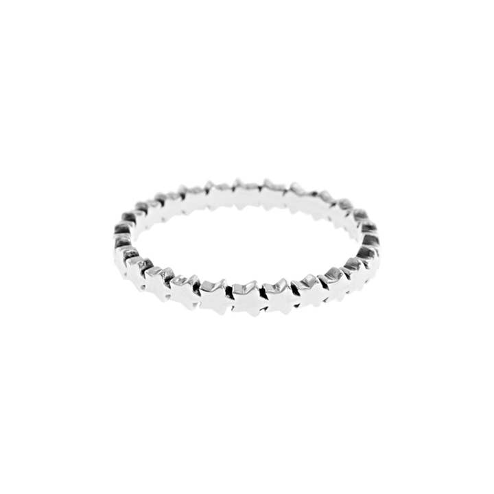 Faith adjoined star band ring for wholesale by Kali Ma Designs - Sterling Silver Jewellery