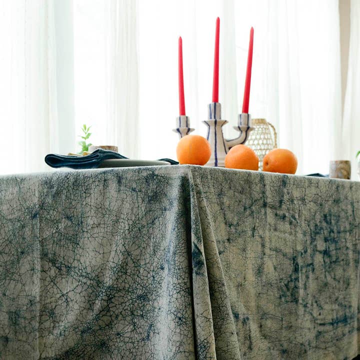 Ichcha - Wholesale Tablecloth - Organic Table Linens Naturally Hand Dyed Table Cloth | Paros