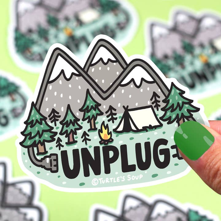 Turtle's Soup – Adesivo por atacado – Desconecte Natureza Outdoors Adesivo Vinílico Aventureiro Impermeável0