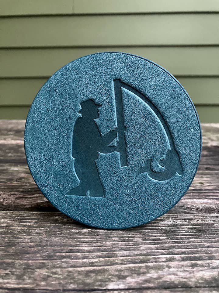 Jimmyrockit - Wholesale Coasters - Leather Coaster - Fisherman