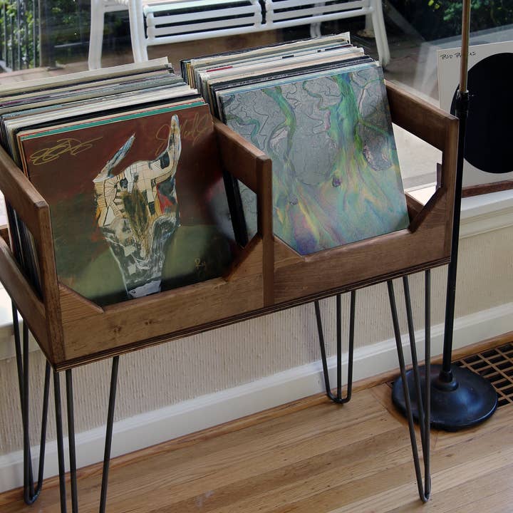 WickerWoodWorks - Wholesale Retailer Display - Home & Living - The Deluxe Tall Boy Vinyl Record Storage