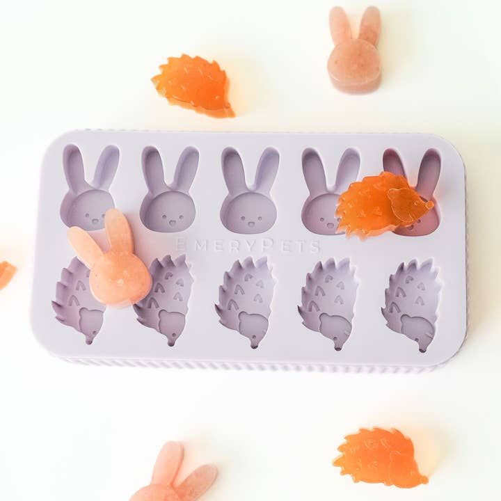 EmeryPets - Wholesale Ice tray/mould - Hedgehog + Bunny Treat Mold1
