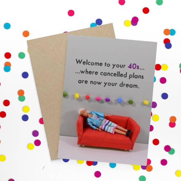 Bold & Bright – wholesale Birthday card – Birthday Ages | 40 | Cards for Her1