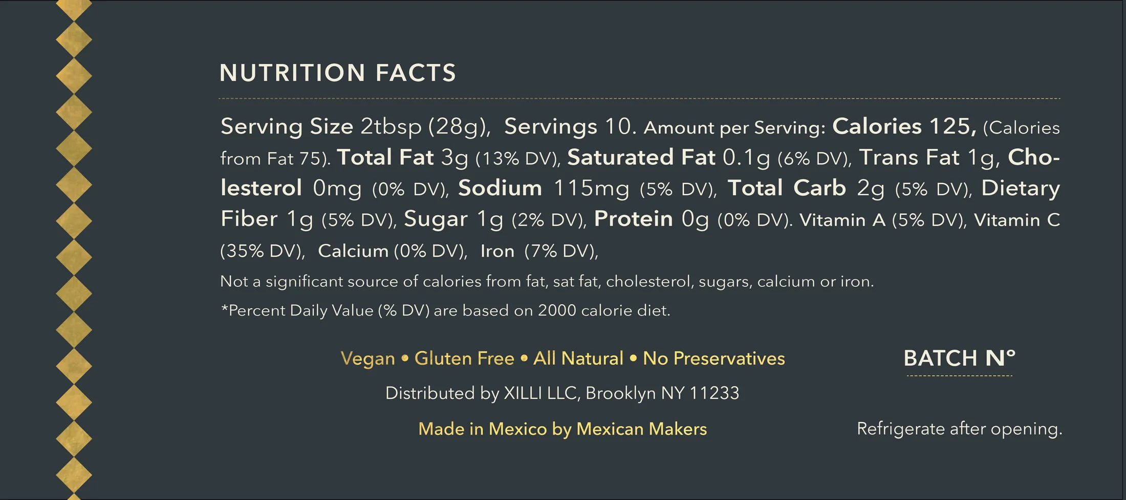 X I L L I – Engroshandel Sauce – Muldvarp Negro8