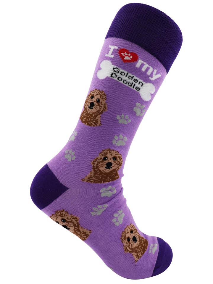 SoXcellent - Wholesale Sokken - Uniseks - I Love Dogs Golden Doodle sokken, uniseks