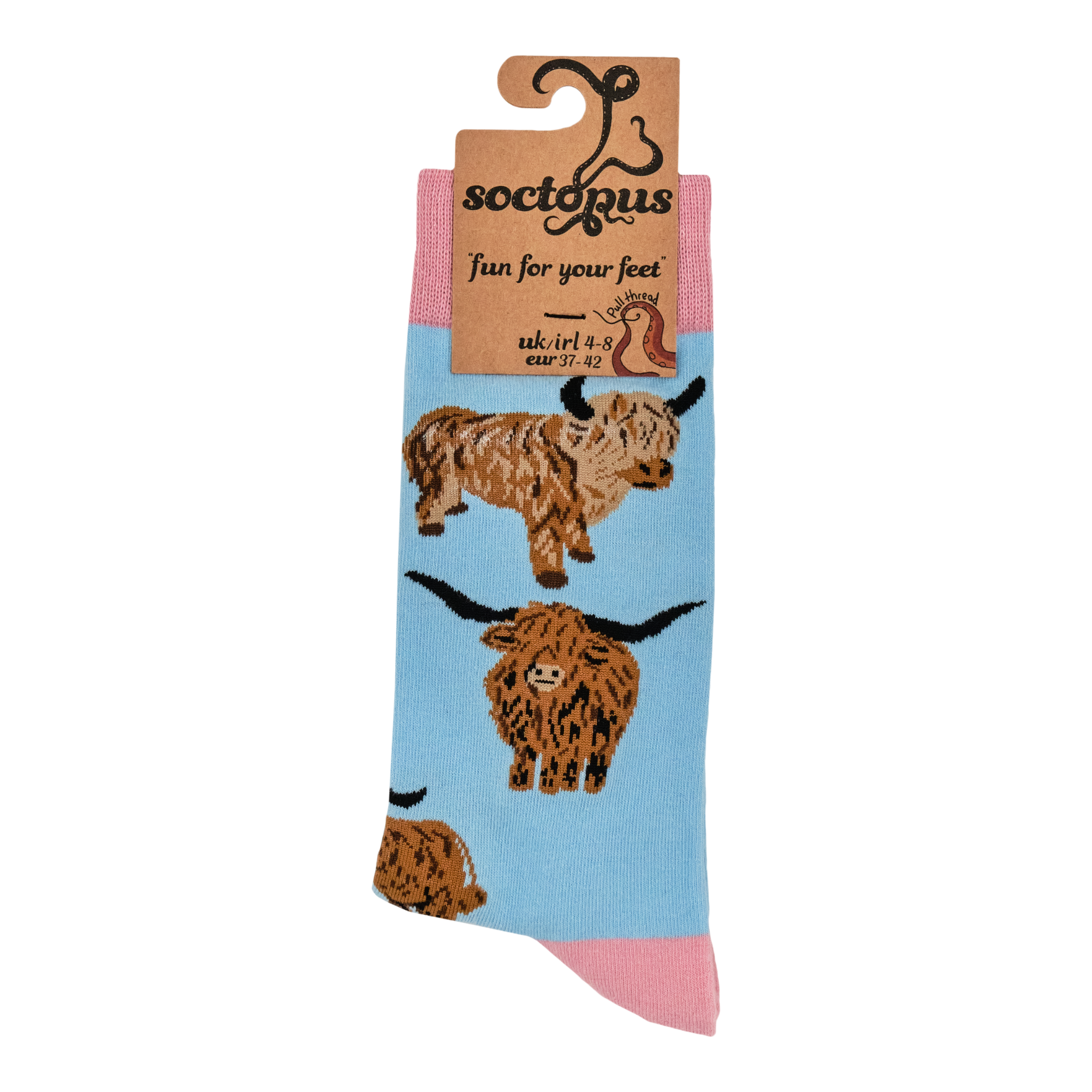 Socktopus - Wholesale Sokken - Uniseks - Highland Cow Socks - Och Aye the Moo!25