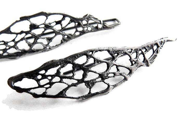 Kimya Joyas - Wholesale Dangle Earrings - Natural Pattern Silver Earrings4