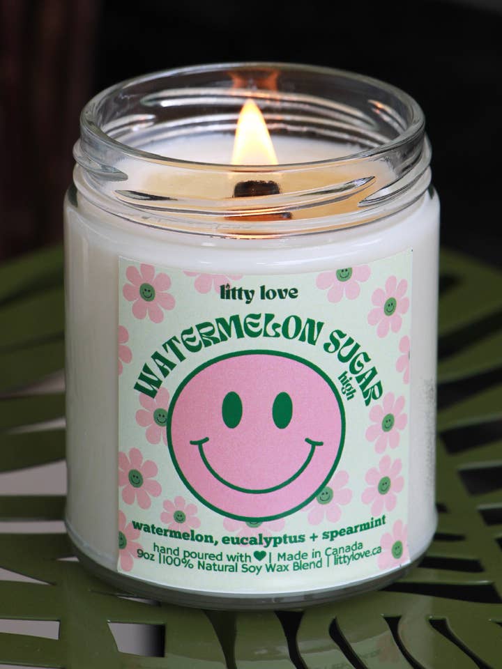 bougie à teneur élevée en sucre de pastèque - 9 oz Harry Styles pour la vente par litty love