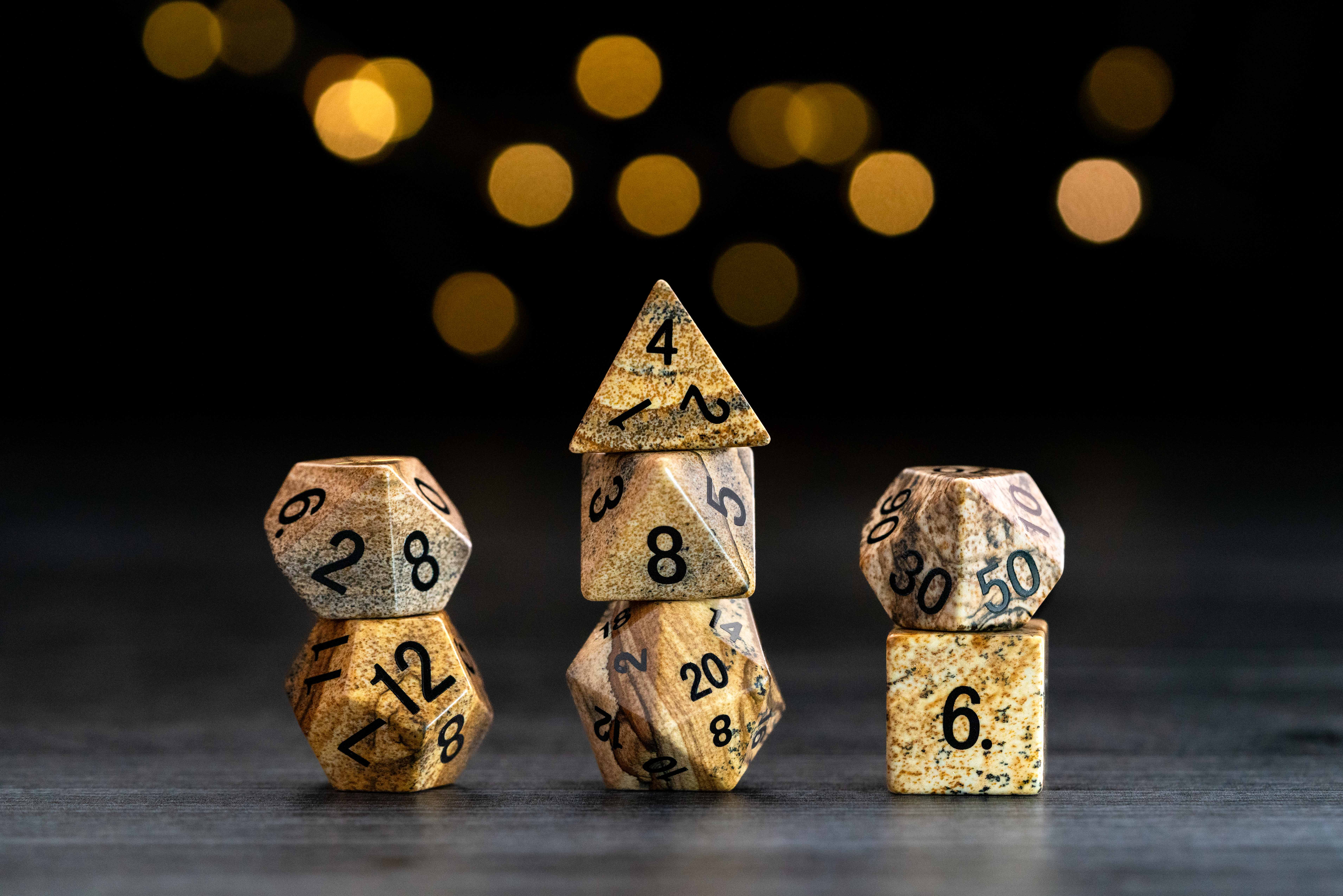 FanRoll by Metallic Dice Games - Wholesale Dice - Mystic Mines Gemstone Poly Dice Sets: UPGRADED PACKAGING5