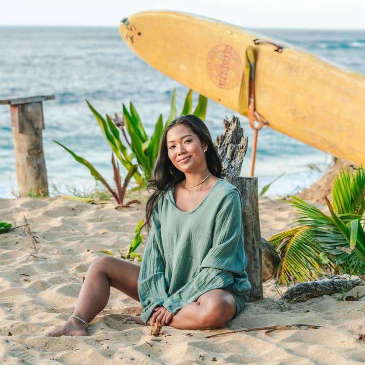 Lotus and Luna - Wholesale Hoodie - Women's - Sage Baja Pullover Hoodie