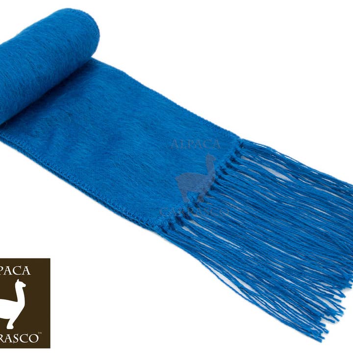 AndeanArt - Wholesale Scarf - Women's - Narrow Alpaca Scarf with Alpaca Figure Label / Tag - Alpaca17