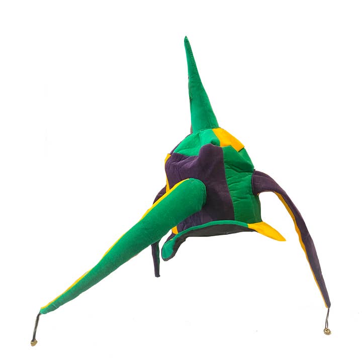 Mardi Gras Creations - Wholesale Party Hat/Crown - Purple, Green, and Gold Jester Hat