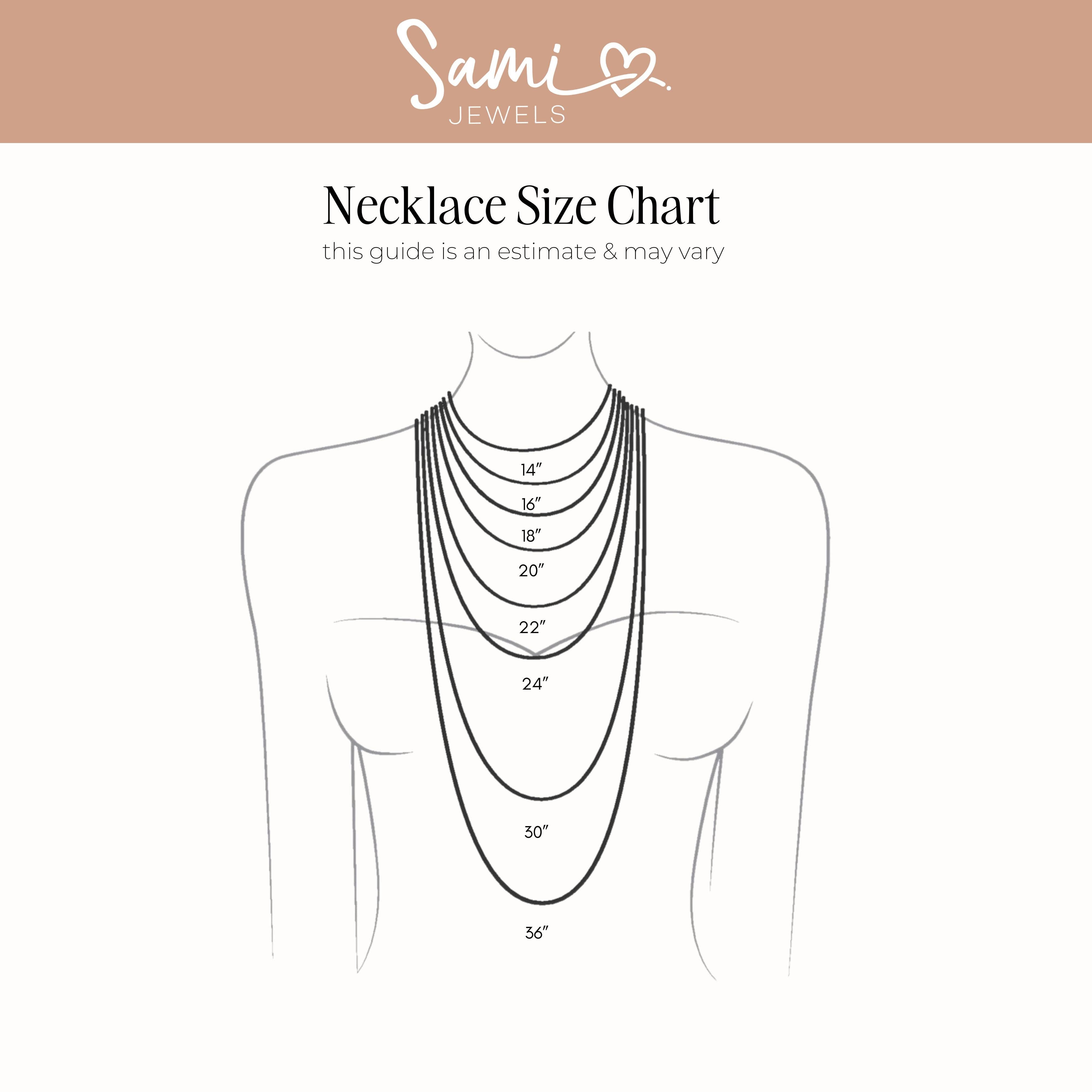 Sami Jewels - Wholesale Link & Chain Necklace - Gradient Bezel Tennis Necklace11
