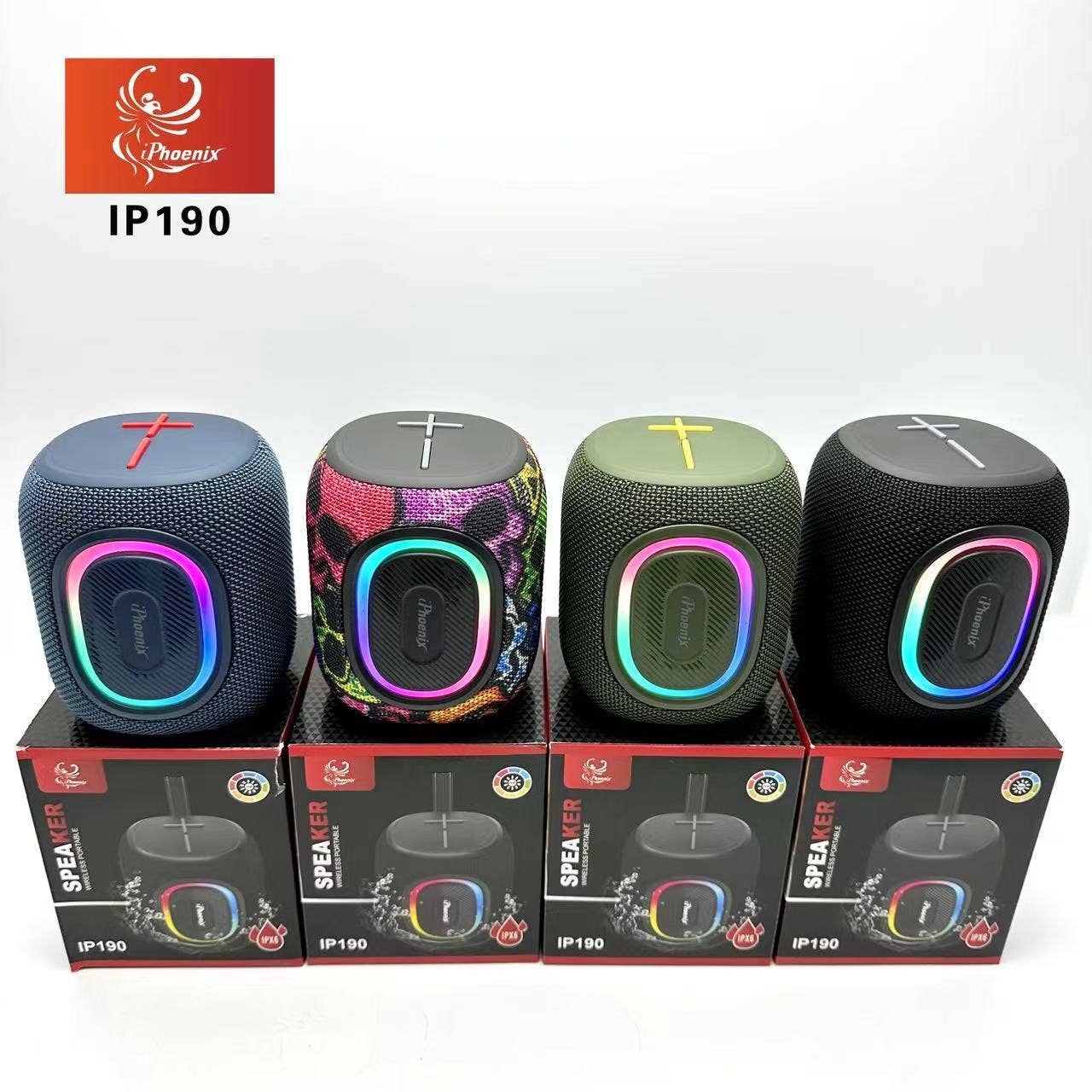 iPhoenix Technology Corporation - Wholesale Speakers - IP-190 Bluetooth Speaker Radio IPX6 WaterProof/Rechargeable 32