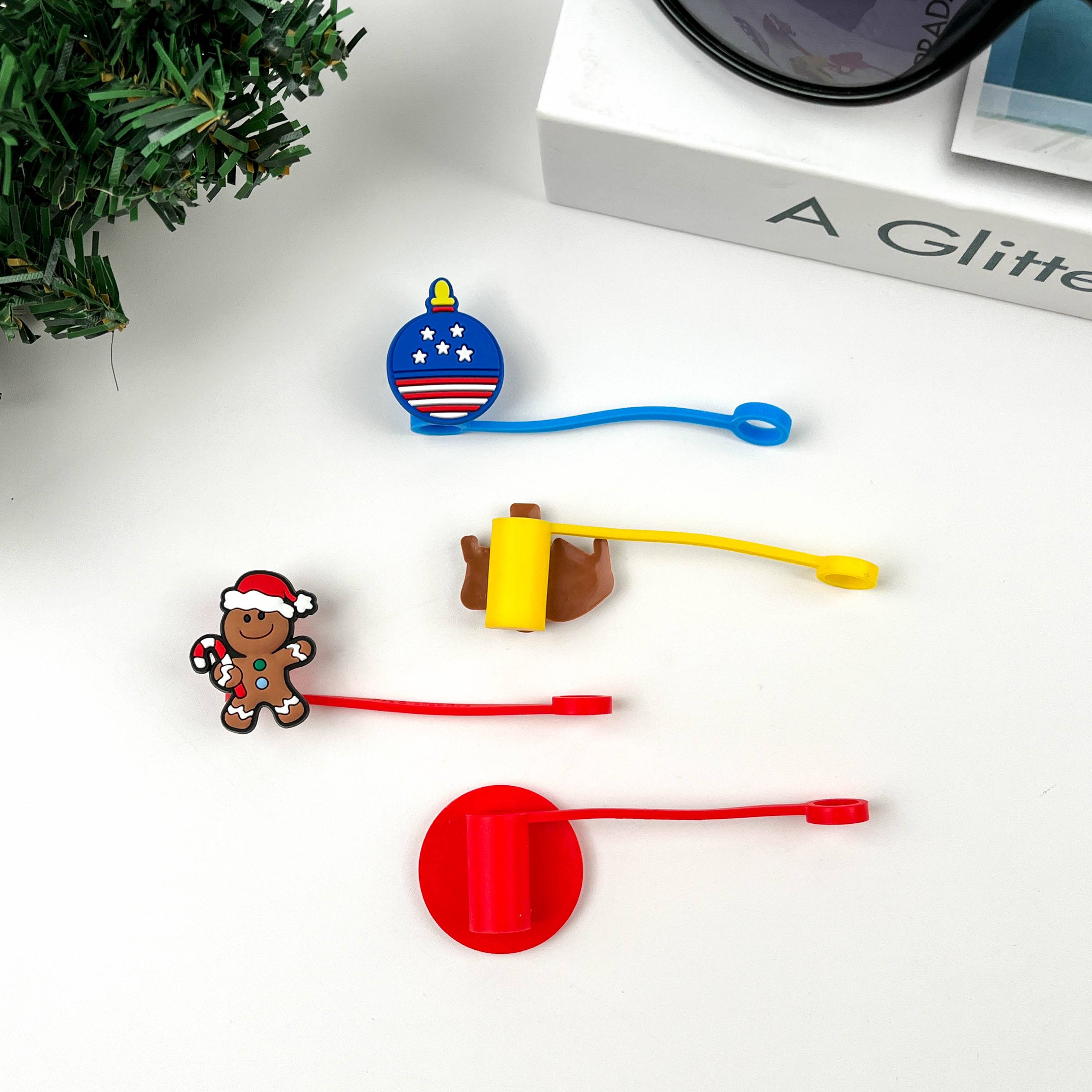 SoapElenGlen - Vente Cruches - Toppers en paille de la série Christmas, accessoires de vacances8