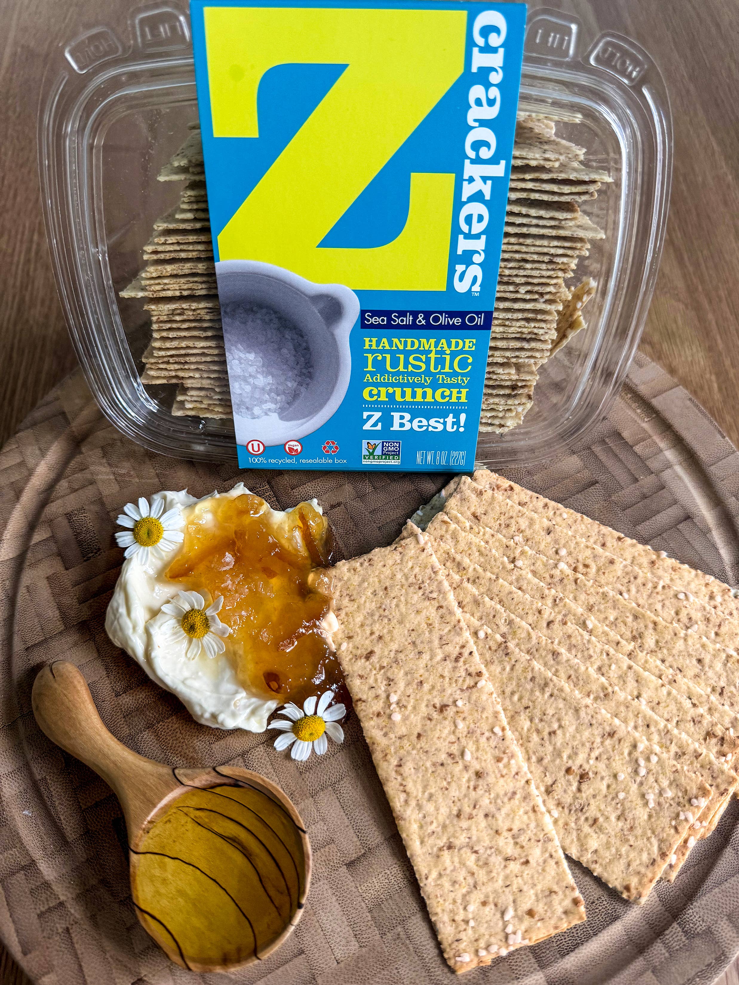 Z crackers - Wholesale Crackers - Sea Salt + Olive Oil Handmade Artisan Cracker1