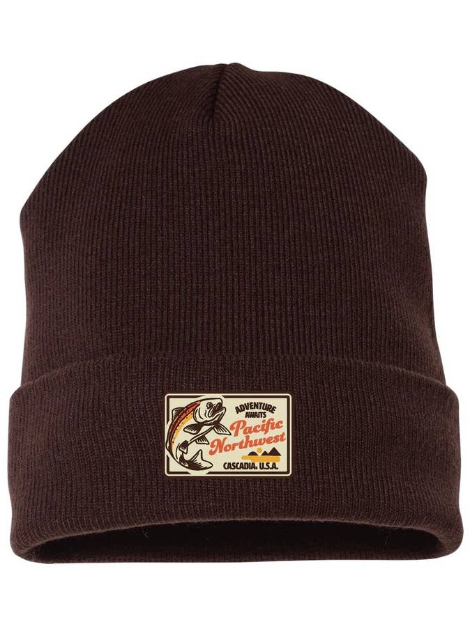 Driftcast Beanie Brown for wholesale by Northwest Vibes Supply Co.
