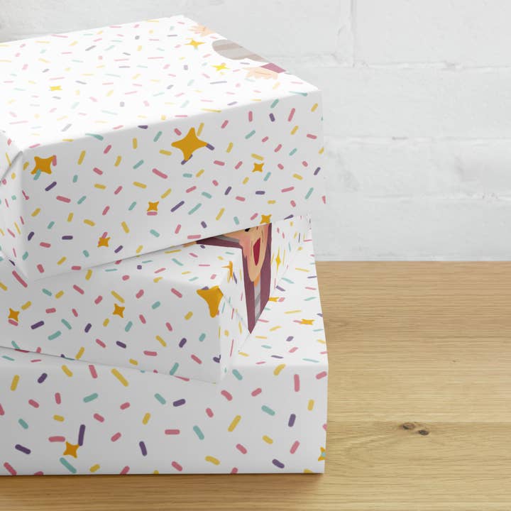 Old Sprinkles Wrapping Paper for wholesale by Wishbrush