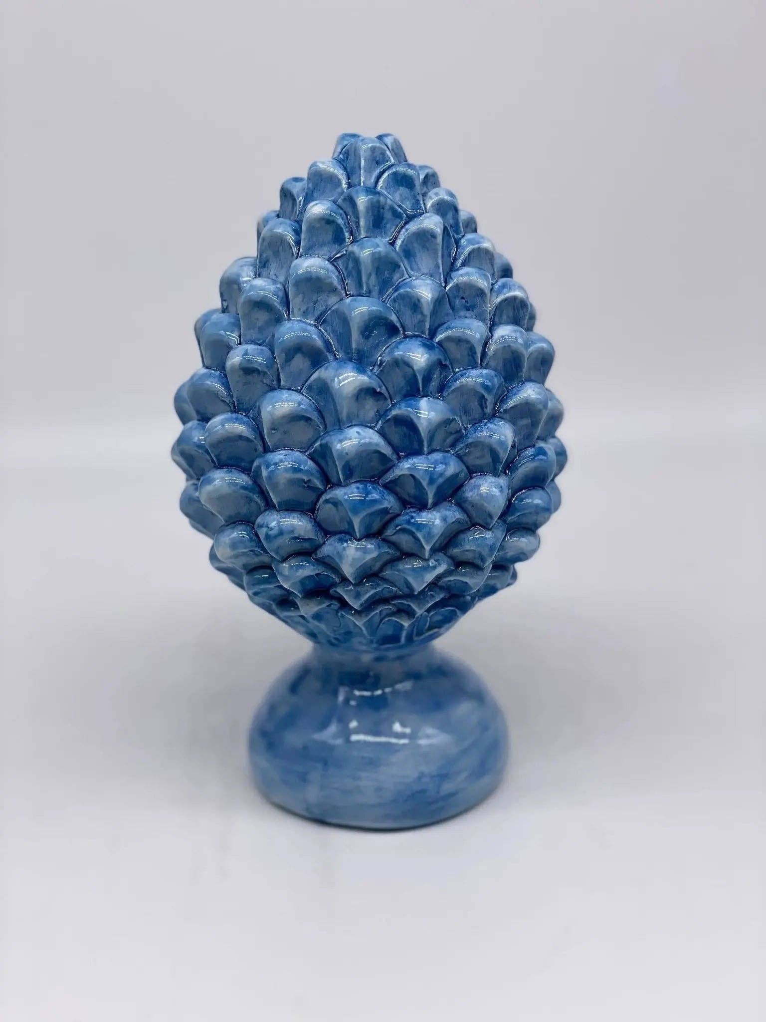 DD Ceramiche Siciliane - Wholesale Decorative Tabletop Object - Caltagirone Ceramic Pinecone cm H.20 Artisan Luis Line5