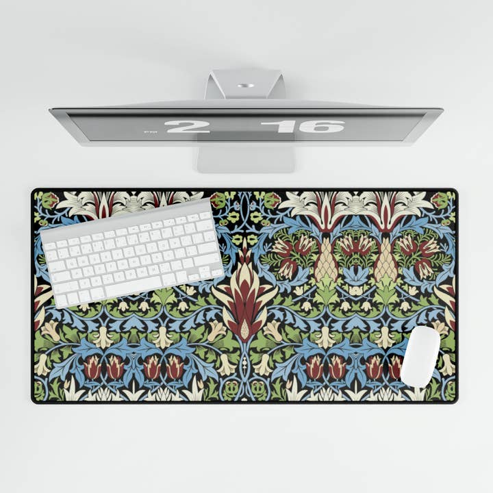 Tapis de bureau inspiré par William Morris - Collection Snakeshead pour la vente par Willy Morris Home Emporium