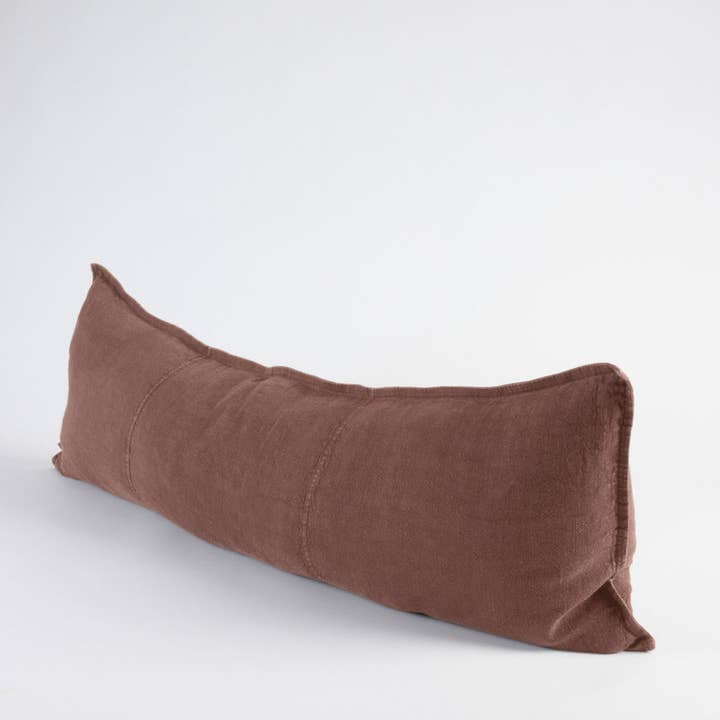 Luca Linen Long Lumbar Cover - Clay and other Purchase Wholesale lounge pillow. Free Returns & Net 60 Terms on Faire trending on Faire.