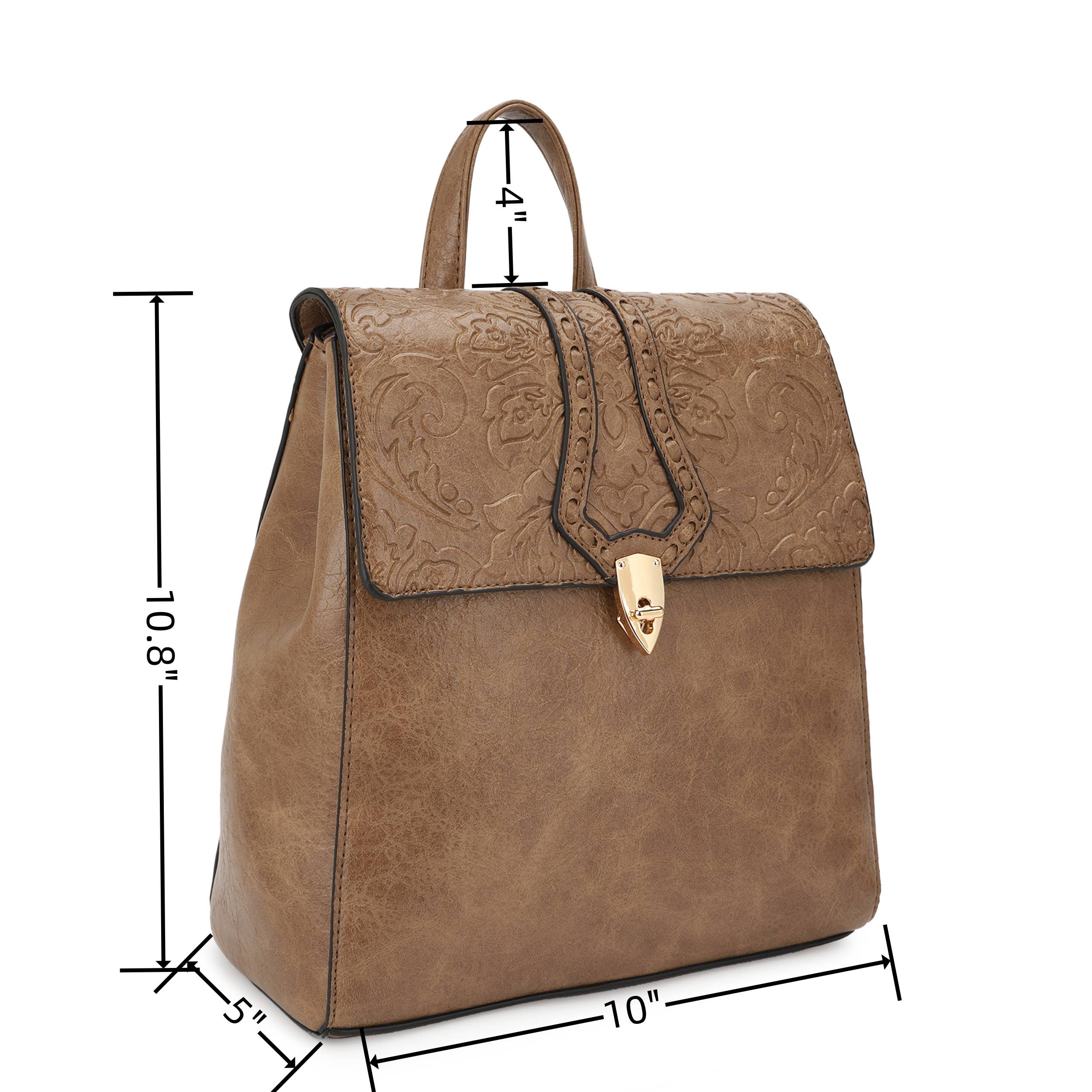 KAYLA+AVA – Großhandel Rucksack – Damen – Montana Rucksack im Westernstil mit Hibiskusmuster und Prägung2