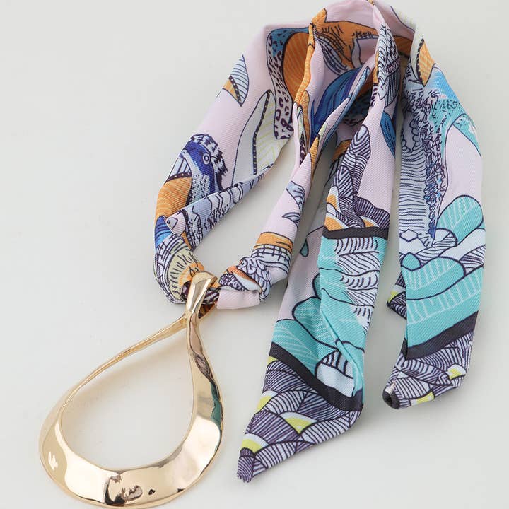 Collana in tessuto a goccia martellata aperta per la vendita all'ingrosso da parte di 3AM BY H&D ACCESSORIES