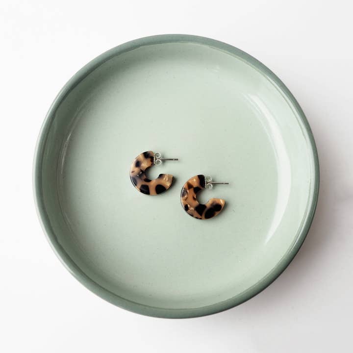 Custom Made - Wholesale Hoop Earrings - Karamell Super Mini Acetate Resin Huggie Hoop Earrings4